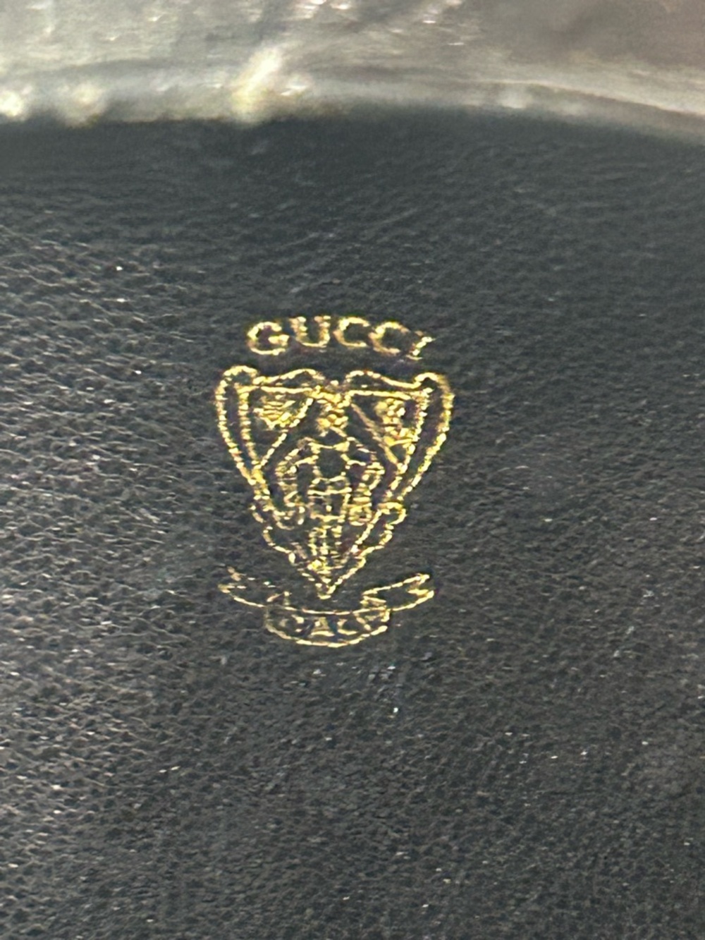 Gucci Black GG Monogram Round Crossbody with Gold Hardware - Picture 8 of 12